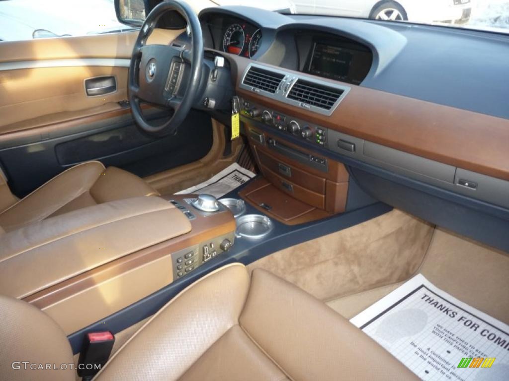 2003 7 Series 745i Sedan - Titanium Grey Metallic / Dark Beige/Beige III photo #6