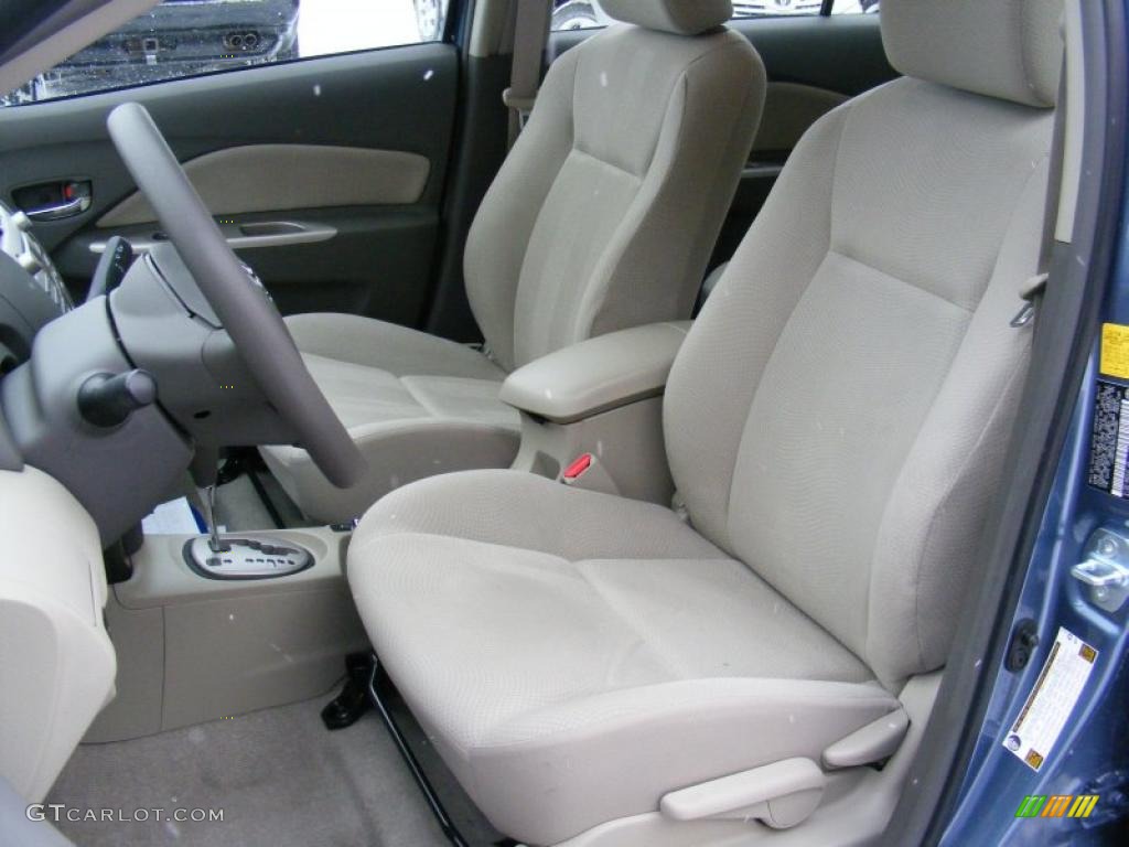 2010 Yaris Sedan - Pacific Blue Metallic / Bisque photo #9
