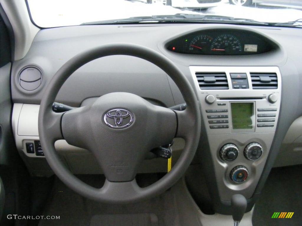 2010 Yaris Sedan - Pacific Blue Metallic / Bisque photo #15