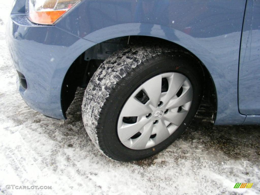 2010 Yaris Sedan - Pacific Blue Metallic / Bisque photo #27