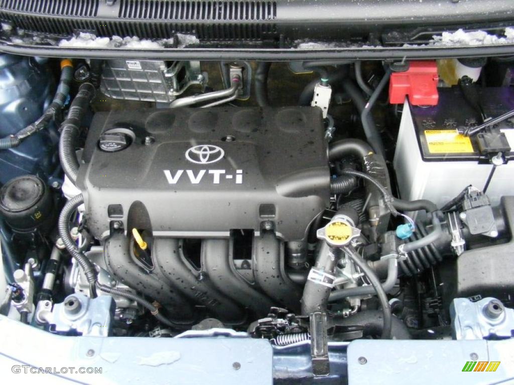 2010 Yaris Sedan - Pacific Blue Metallic / Bisque photo #28