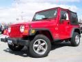 2005 Flame Red Jeep Wrangler X 4x4  photo #1