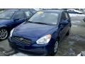 2009 Dark Sapphire Blue Hyundai Accent GLS 4 Door  photo #2