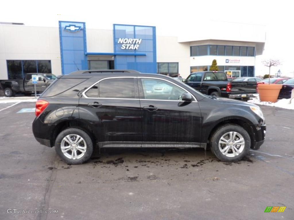 2011 Equinox LT AWD - Black Granite Metallic / Jet Black photo #11