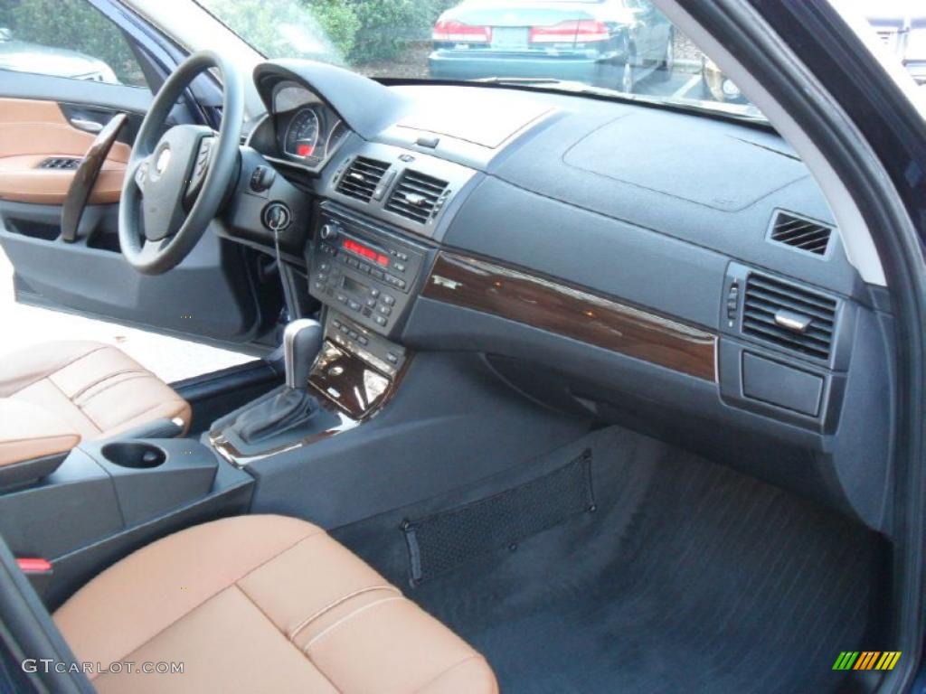 2009 X3 xDrive30i - Monaco Blue Metallic / Saddle Brown Nevada Leather photo #22