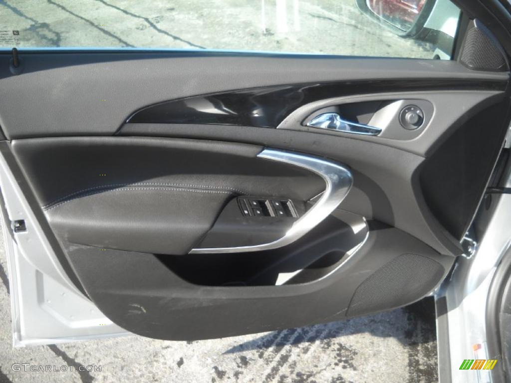2011 Buick Regal CXL Ebony Door Panel Photo #44542737
