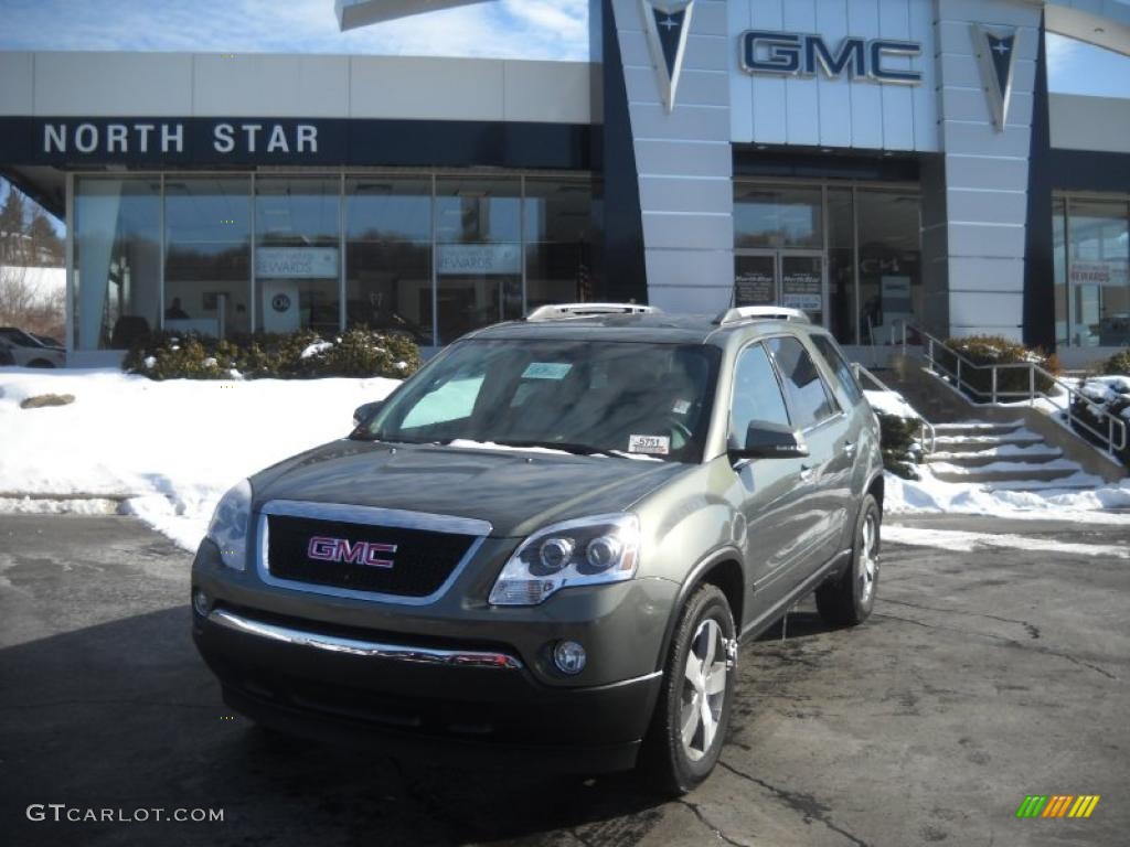 2011 Acadia SLT AWD - Cyber Gray Metallic / Light Titanium photo #1