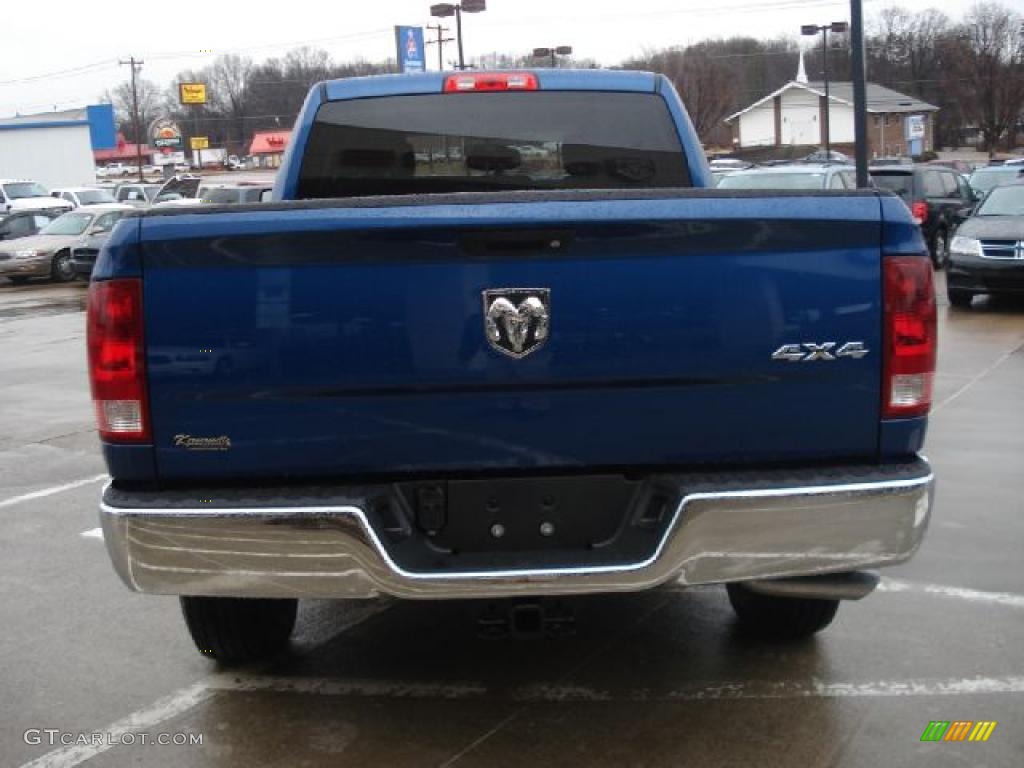2011 Ram 1500 ST Quad Cab 4x4 - Deep Water Blue Pearl / Dark Slate Gray/Medium Graystone photo #4