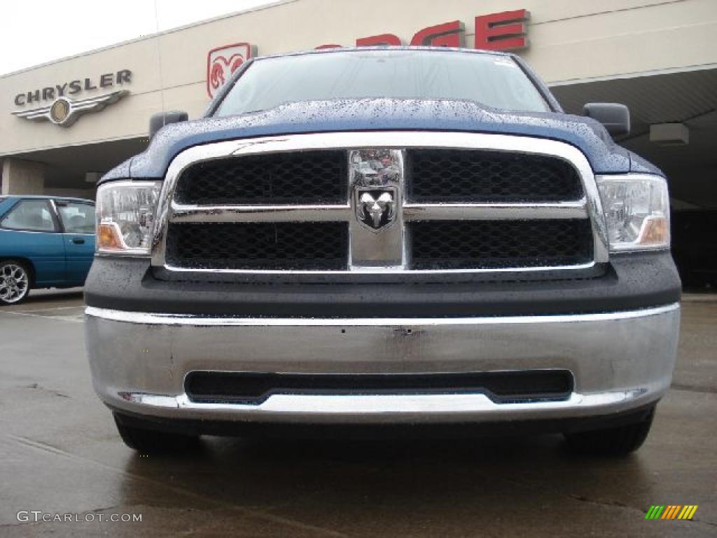2011 Ram 1500 ST Quad Cab 4x4 - Deep Water Blue Pearl / Dark Slate Gray/Medium Graystone photo #6