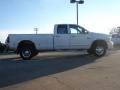 2007 Bright White Dodge Ram 3500 Laramie Quad Cab 4x4 Dually  photo #2