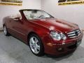 2008 Storm Red Metallic Mercedes-Benz CLK 350 Cabriolet  photo #3