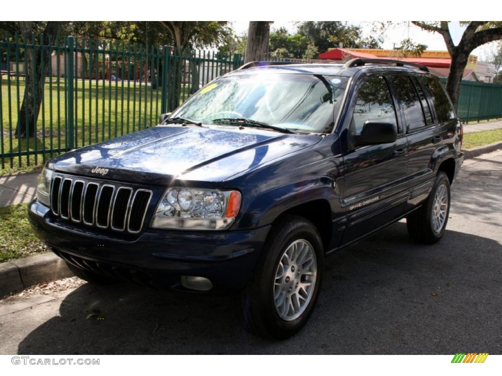 2003 Grand Cherokee Limited 4x4 - Patriot Blue Pearl / Sandstone photo #1