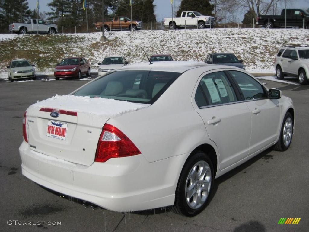 2011 Fusion SE - White Suede / Medium Light Stone photo #6