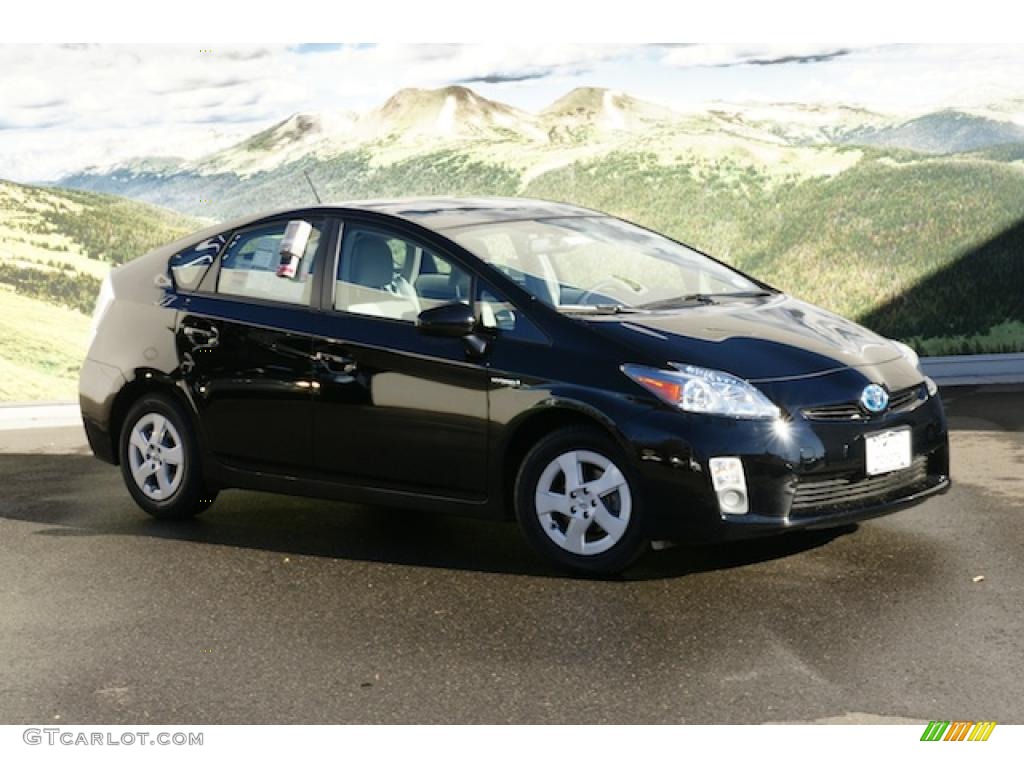 2010 Prius Hybrid IV - Black / Misty Gray photo #1