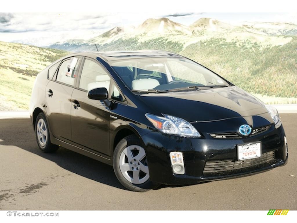 2010 Prius Hybrid IV - Black / Misty Gray photo #1