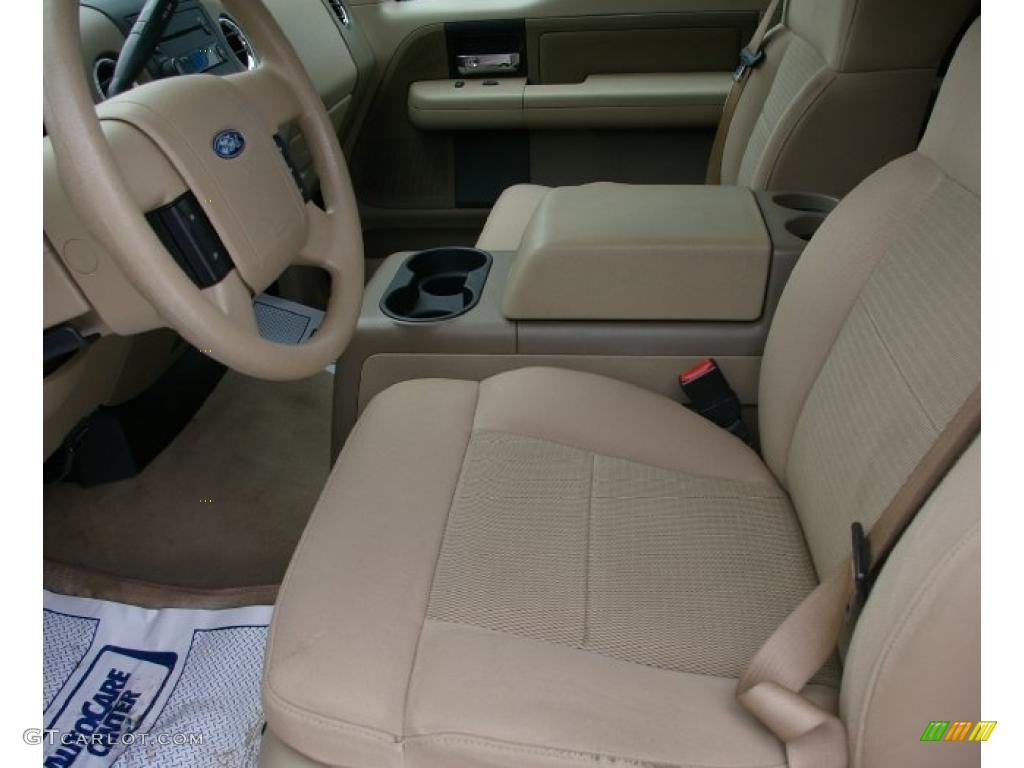 2004 F150 XLT SuperCab 4x4 - Dark Toreador Red Metallic / Tan photo #3