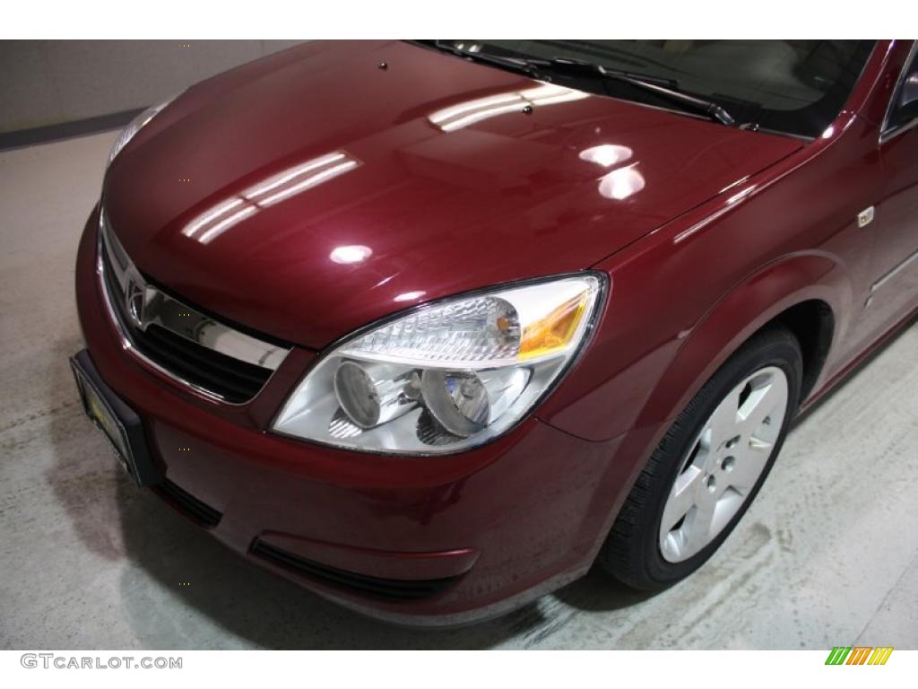 2007 Aura XE - Berry Red / Gray photo #45