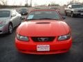 2001 Performance Red Ford Mustang V6 Convertible  photo #2