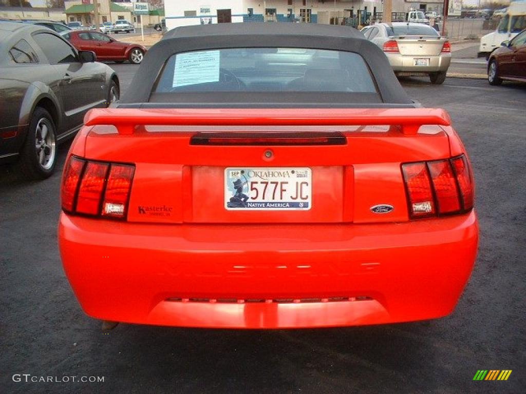 2001 Mustang V6 Convertible - Performance Red / Medium Graphite photo #5