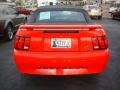 2001 Performance Red Ford Mustang V6 Convertible  photo #5