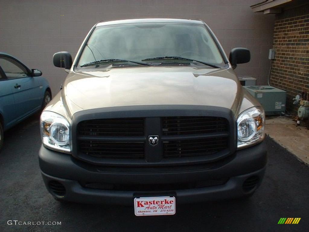 2008 Ram 1500 ST Regular Cab - Light Khaki Metallic / Khaki photo #2