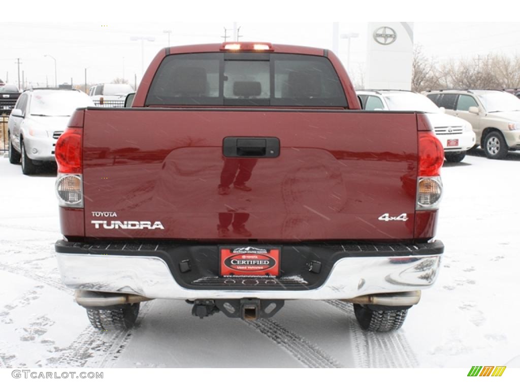 2007 Tundra SR5 Double Cab 4x4 - Salsa Red Pearl / Beige photo #3