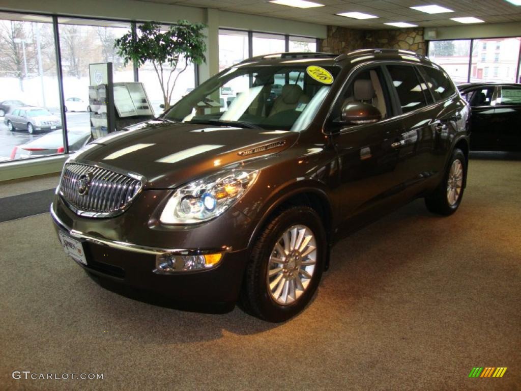 2008 Enclave CXL AWD - Cocoa Metallic / Cashmere/Cocoa photo #2