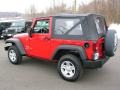 2009 Flame Red Jeep Wrangler X 4x4  photo #4