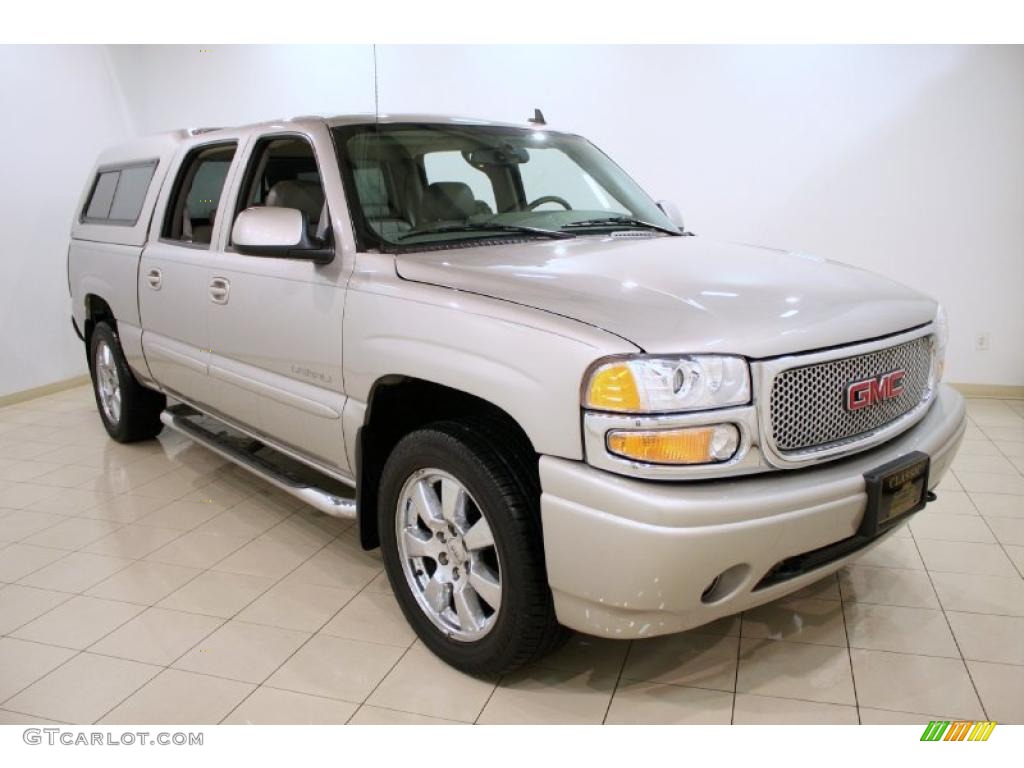 2006 Sierra 1500 Denali Crew Cab 4WD - Silver Birch Metallic / Stone Gray leather photo #1