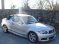 2008 Titanium Silver Metallic BMW 1 Series 135i Convertible  photo #2