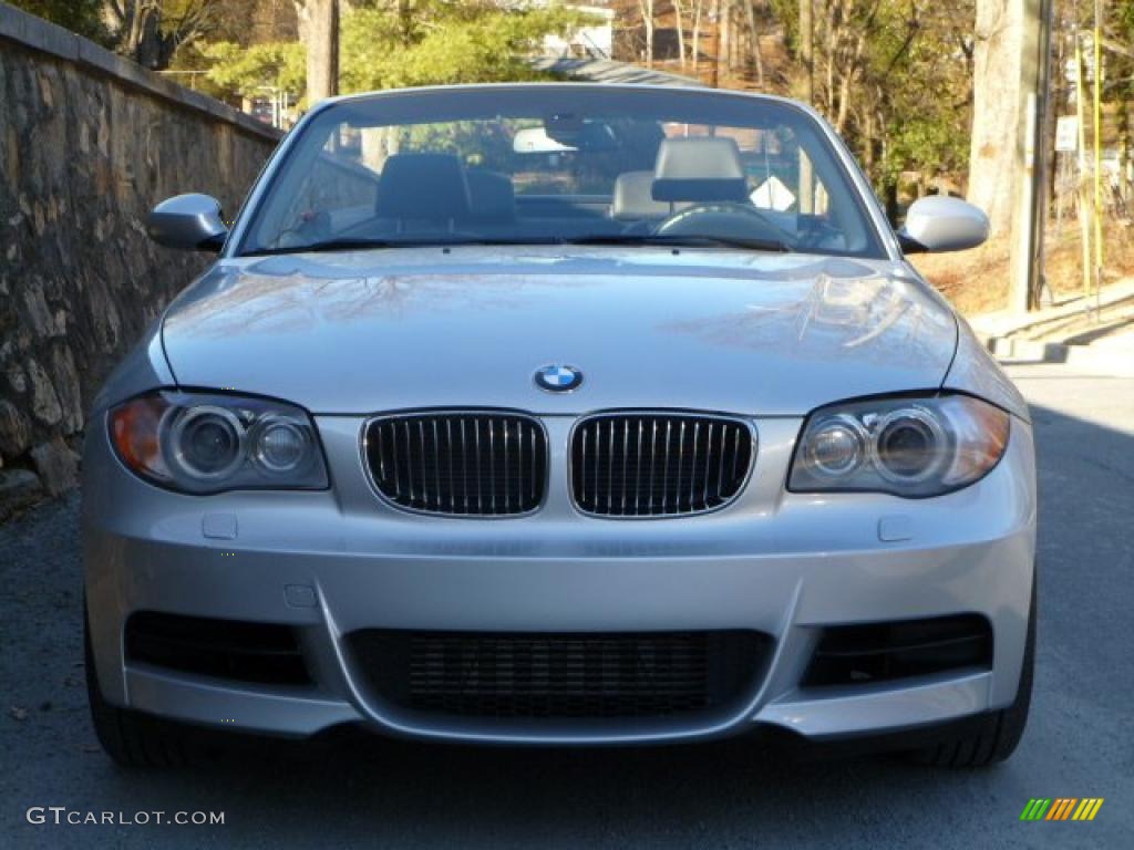 2008 1 Series 135i Convertible - Titanium Silver Metallic / Black photo #21