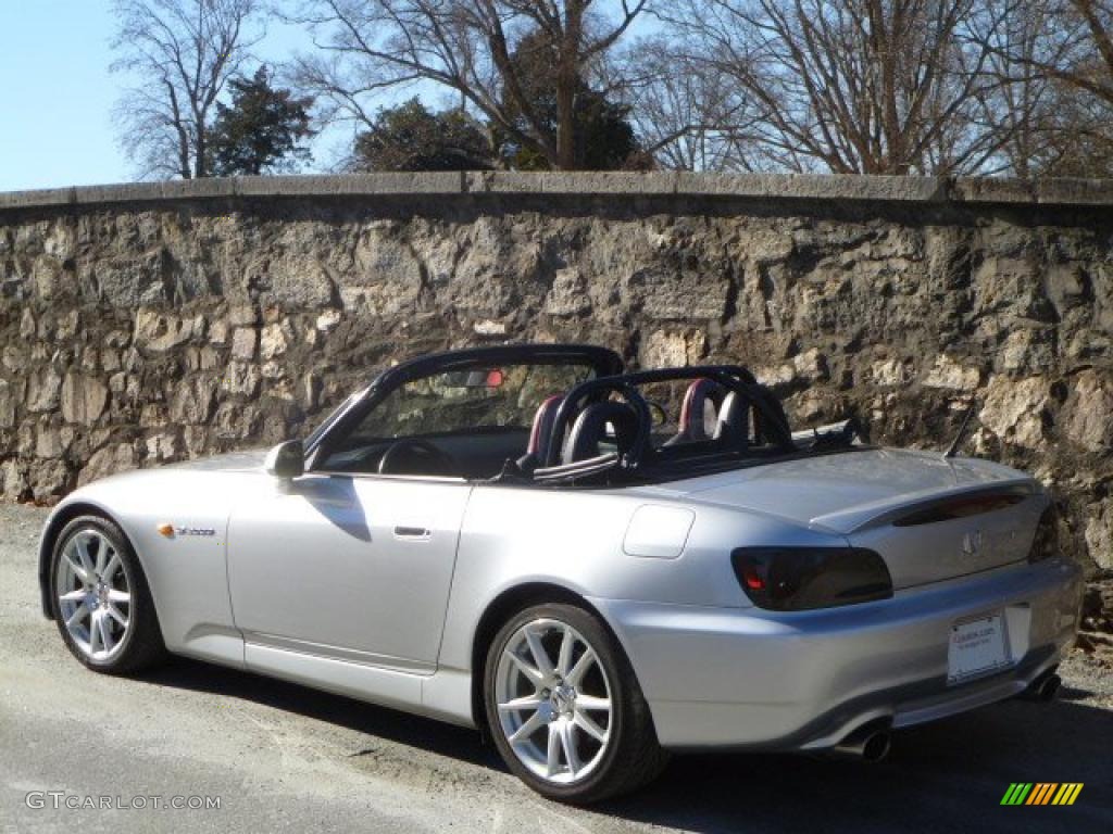 2005 S2000 Roadster - Sebring Silver Metallic / Red/Black photo #5