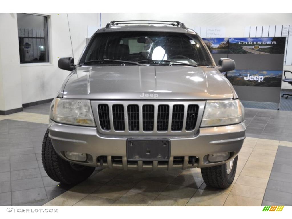 1999 Grand Cherokee Limited 4x4 - Bright Platinum Metallic / Agate photo #3