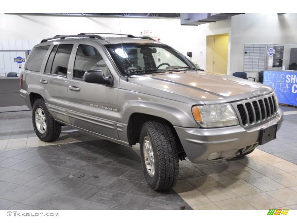 1999 Grand Cherokee Limited 4x4 - Bright Platinum Metallic / Agate photo #4