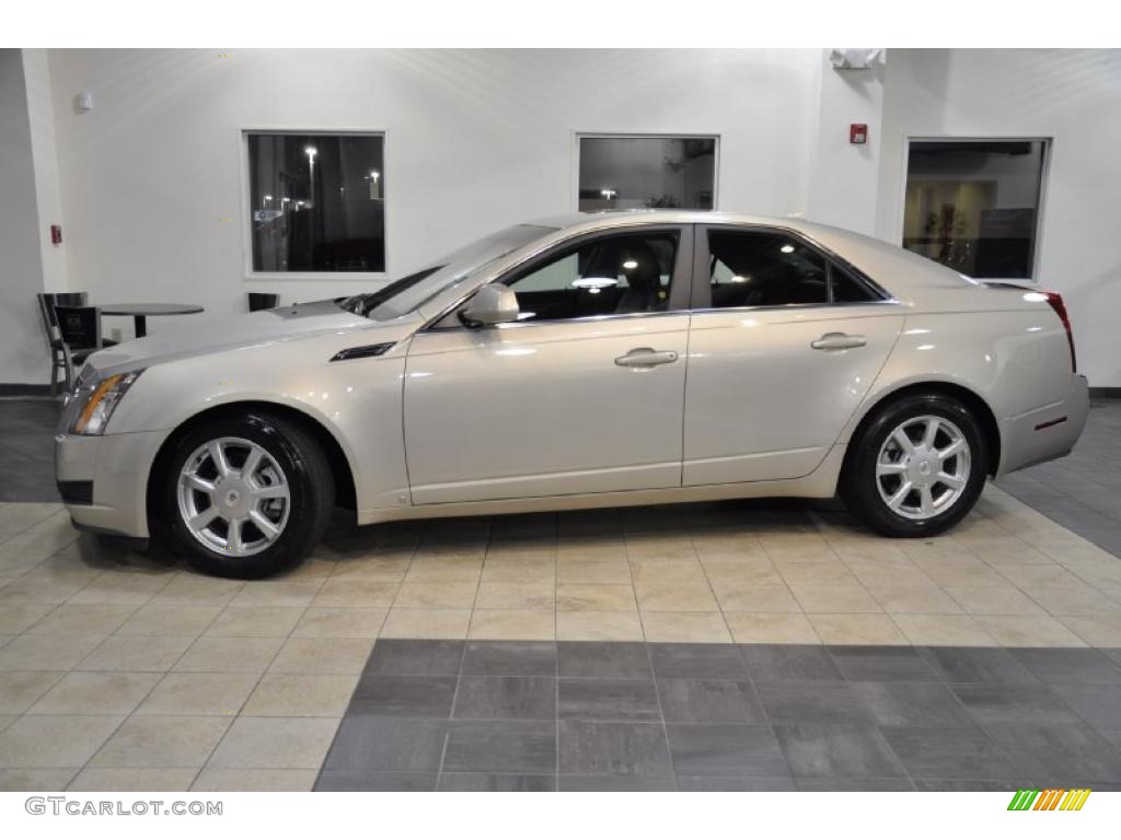 2009 CTS Sedan - Gold Mist / Ebony photo #1