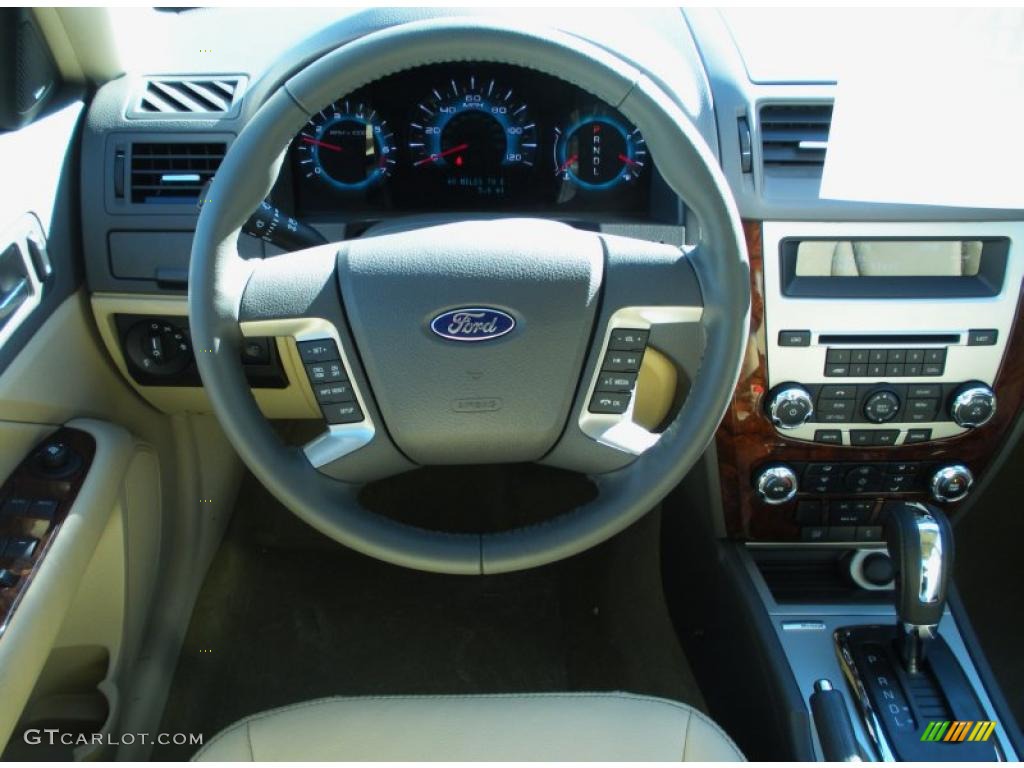 2011 Fusion SEL - Steel Blue Metallic / Camel photo #8