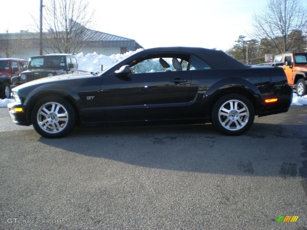 2006 Mustang GT Premium Convertible - Black / Light Graphite photo #8