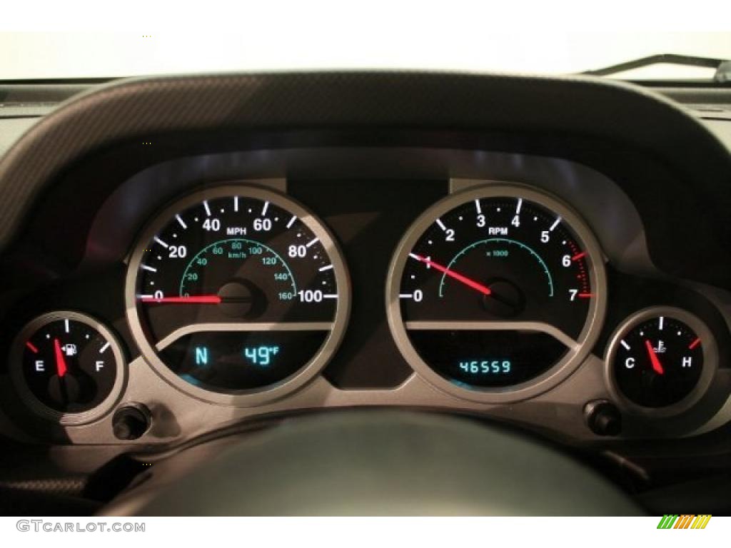 2007 Jeep Wrangler Rubicon 4x4 Gauges Photo #44565505