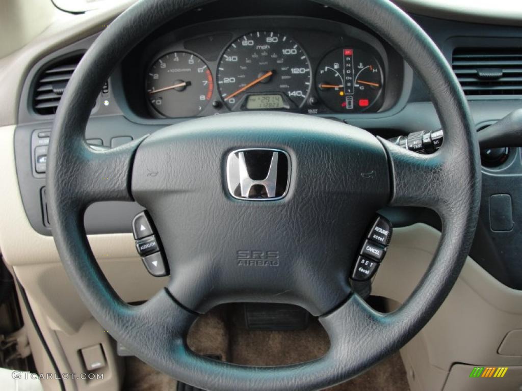 2002 Honda Odyssey EX-L Ivory Steering Wheel Photo #44565673