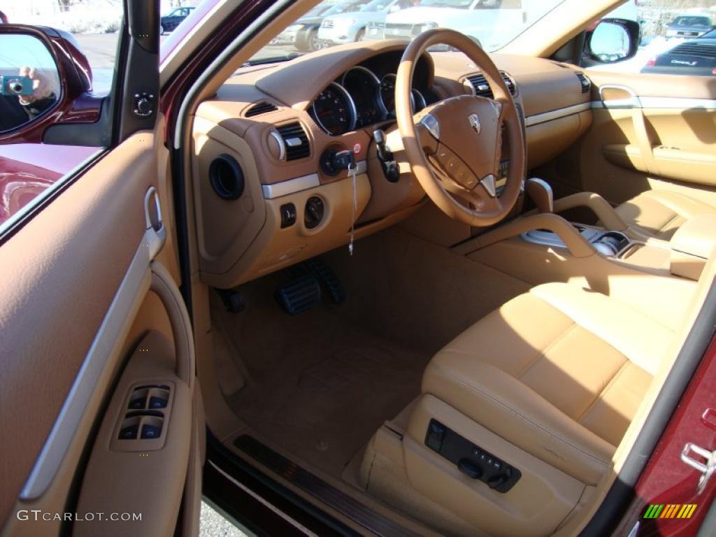 2008 Cayenne S - Carmona Red Metallic / Havanna/Sand Beige photo #13