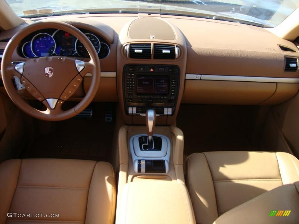 2008 Porsche Cayenne S Havanna/Sand Beige Dashboard Photo #44566213