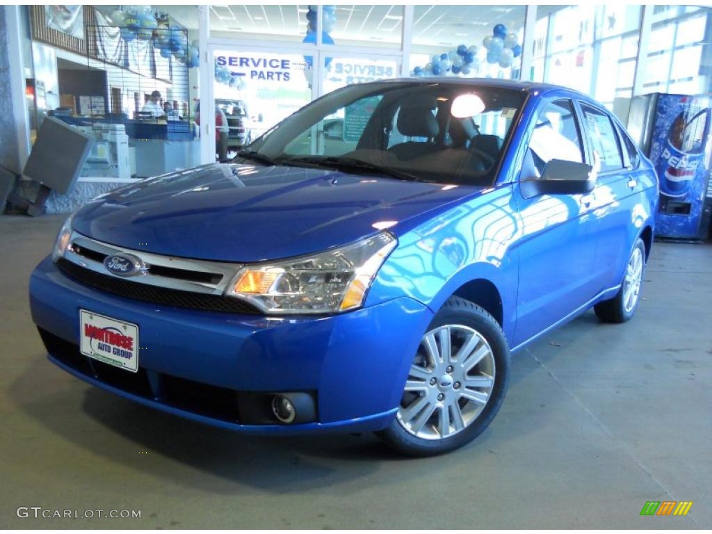 2011 Focus SEL Sedan - Blue Flame Metallic / Charcoal Black photo #1