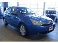 2011 Blue Flame Metallic Ford Focus SEL Sedan  photo #2