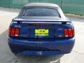 2002 Sonic Blue Metallic Ford Mustang V6 Convertible  photo #4