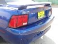 2002 Sonic Blue Metallic Ford Mustang V6 Convertible  photo #19