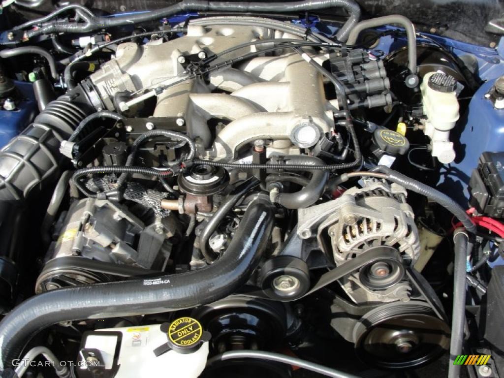 2002 Ford Mustang V6 Convertible 3.8 Liter OHV 12-Valve V6 Engine Photo #44568165
