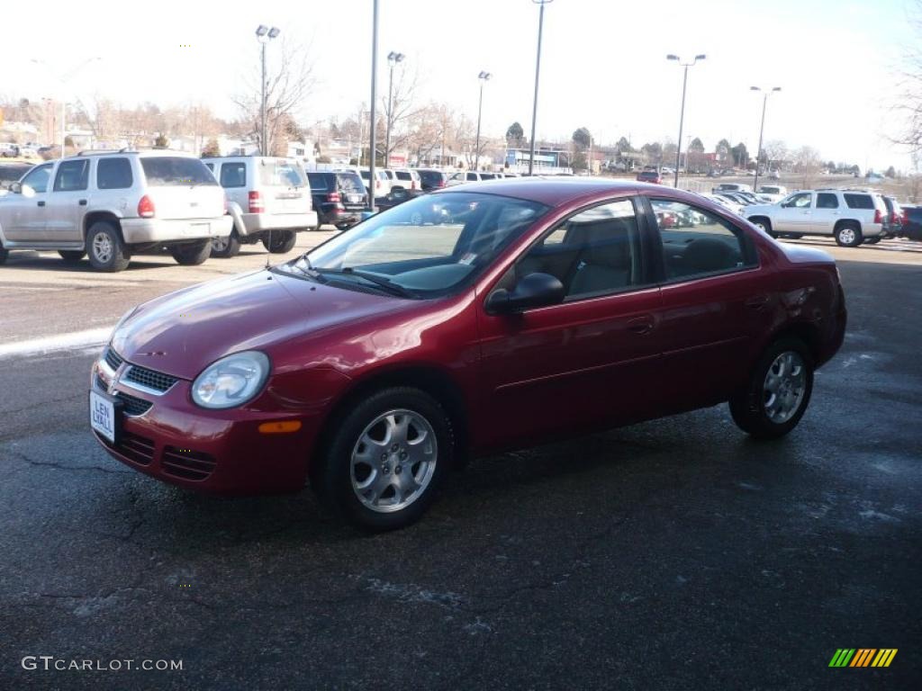 2003 Neon SXT - Blaze Red Crystal Pearl / Taupe photo #2