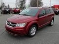 Deep Cherry Red Crystal Pearl 2011 Dodge Journey Express Exterior