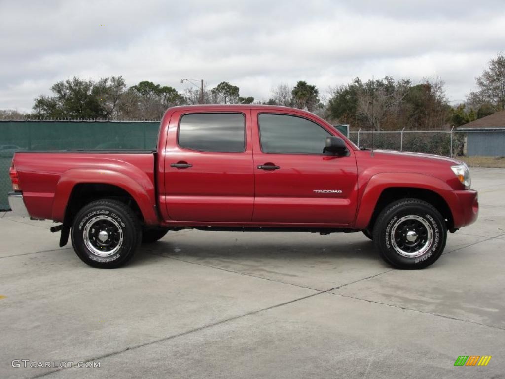 Impulse Red Pearl 2007 Toyota Tacoma V6 SR5 PreRunner Double Cab Exterior Photo #44570909