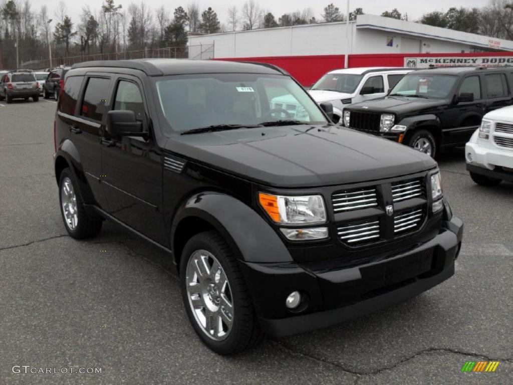 Brilliant Black Crystal Pearl 2011 Dodge Nitro Heat Exterior Photo #44571873